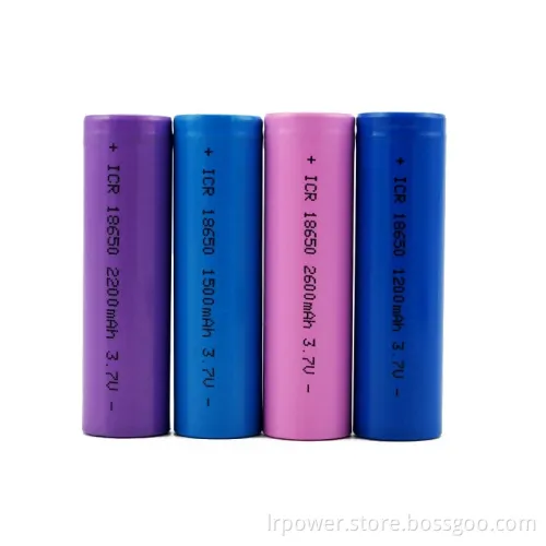 Rechargeable 18650 Lithium 3.7V 1800mAh Li-ion Battery for Energy Storage